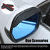 2 Pcs Car Rear View Side Mirror Rain Eyebrow, Car Exterior Trim Accessories, Carbon Fiber Rear View Mirror Visor Guard Car Side Mirror Rain Eyebro...