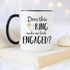 YouNique Designs Does This Ring Make Me Look Engaged Mug, 11 Ounces, Engagement Mug for A Bride To Be, Engagement Gift (Black Handle)...