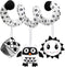 Baby Spiral Hanging Stroller and Car Seat Toys Black and White High Contrast Sensory Toy Newborn Plush Activity Toys Thank You Gifts for 0 3 6 9 1...