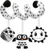 Baby Spiral Hanging Stroller and Car Seat Toys Black and White High Contrast Sensory Toy Newborn Plush Activity Toys Thank You Gifts for 0 3 6 9 1...