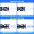 TAILONZ PNEUMATIC 60 pcs Straight Push Connectors Plastic Quick Release Connectors Air Line Fittings for 1/8 5/32 1/4 5/16 3/8 1/2Tube (2 Way)...