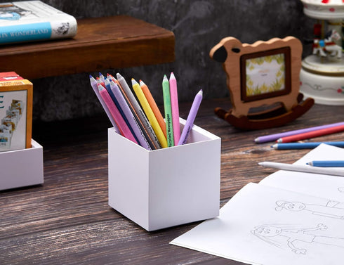 Bostitch Office Konnect Pencil Cup Desk Organizer, Pen Cup, 2-Pack, White...