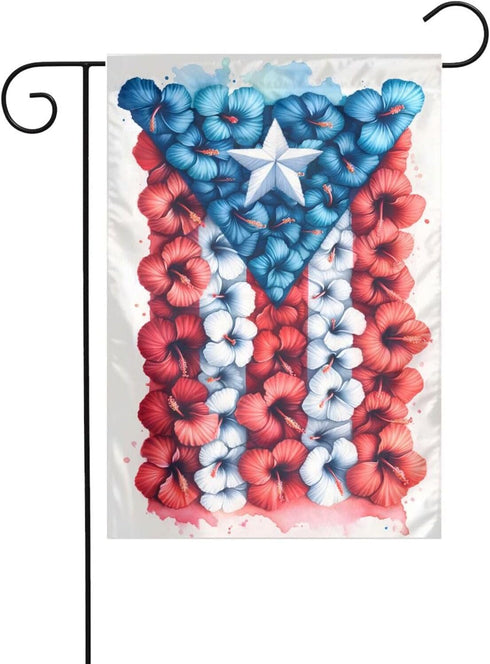 Puerto Rico Flag 12 X 18 inch Double Side Vertical Garden Flag Indoor Outdoor Perfect Decoration...