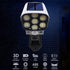 Outdoor Motion Sensor Solar Lights 2000 Lumens 77 LEDs Spotlight With Remote Controller FloodLights Outdoor IP66 Waterproof, Wireless Dummy Decoy ...