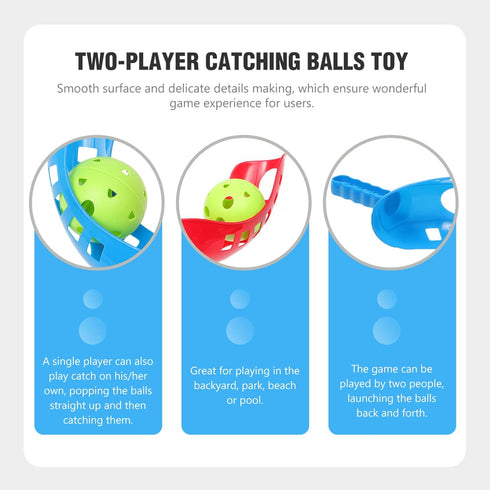 jojofuny 2 Sets Interactive Toss and Catch Yard Games Scoop Catching Toss and Catch Game Floating Toy Lawn Games Kid Suit Outdoor Play Toys for Ki...