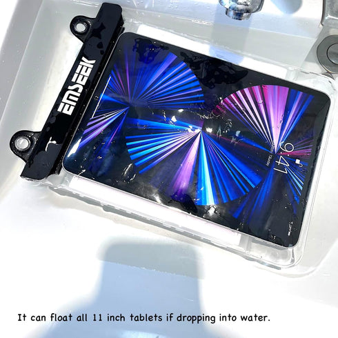 Floating Waterproof Tablet Case eReader Cover Bag Waterproof Holder Pouch for ipad pro air 9 Galaxy Tab S9 Surface Go 3 Kindle Scribe (Black)...