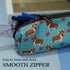 LParkin Kawaii Corgi Dogs Large Capacity Cute Gadget Canvas Pencil Case Pen Bag Pouch Box Stationary Case Makeup Cosmetic Bag...