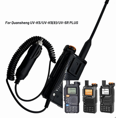 Quansheng Battery Eliminator for UV-K5 UV-k5(8) UV-5R Plus Walkie Talkie Car Charger 12V/24v...