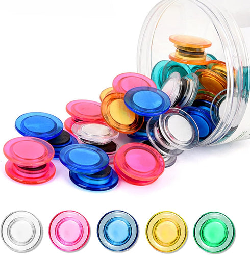 55 Pieces Whiteboard Magnets Dry Board Refrigerator Magnets Mini Round Fridge Magnet with Number Magnets for Home Office Schools Teacher Supplies,...