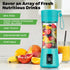 Personal Blender for Shakes and Smoothies, USB Rechargeable Shaker, Portable Juicer with Six Cutters, 380ML Juice Bottle for Travel Gym?Teal?...