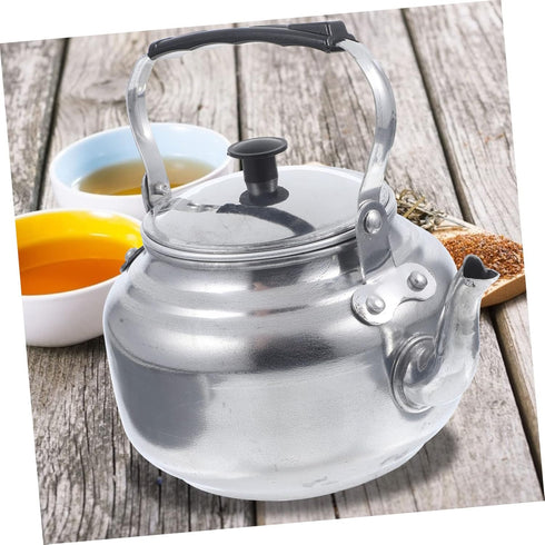 Metal Teapot Hot Tea Maker Outdoor Tea Kettle Stove Safe Teapot Tea Pot Wear-resistant Stovetop Kettle Camping Kettle Induction Heater Home Suppli...