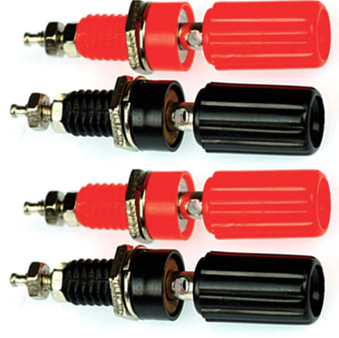 CESS Amplifier Terminal Connector Binding Post Banana Plug Jack Socket Panel/Chassis Mount Connectors - Length:1.8" (4 Pack)...