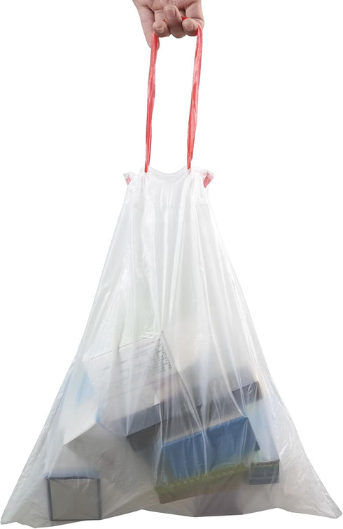 4 Gallon Drawstring Garbage bags, 120 Counts, White, Small Trash Can Liner...