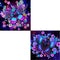 KARMOGSO 2 Pack Stamped Cross Stitch Kits for Adults Beginners,Purple Butterfly Counted Cross Stitch Kit,Full Range of Needlepoint Stamped Kits Ne...