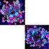 KARMOGSO 2 Pack Stamped Cross Stitch Kits for Adults Beginners,Purple Butterfly Counted Cross Stitch Kit,Full Range of Needlepoint Stamped Kits Ne...
