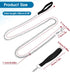 Chain Heavy Duty Metal Dog Leash 6FT Stainless Steel Cuban Link Chain Labor Chew Proof Pet Leash Chain with Soft Padded Handle for Medium Big Dogs...