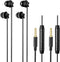 2 Pcs Wired Sleeping Earbuds, Sleep Earbuds for Side Sleepers 3.5MM Plug with Volume Control and Mic, Soft Silicone Sleep Headphones for Side Slee...