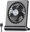 Koonie USB Fan, Strong Wind Ultra Quiet Small Desk Fan 220° Tilt Folding 3 Speeds Adjustable USB-C Corded Powered Personal Fan for Home Office Des...