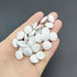 30PC/Set 1/2 Inch White Satin Cloth Buttons Fabric Covered Buttons with Shank and Buttonhole for Wedding Bridal Dress and DIY Sewing Clothing Dres...