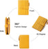 Small Wallet for Women,Leather RFID Blocking Wallets,Bifold Ladies Wallets Card Holder Zipper Coin Pocket with ID Window Yellow...