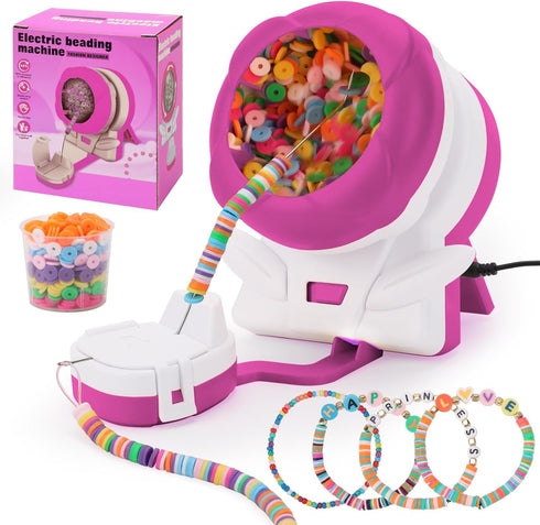 Gapuyer Clay Bead Spinner?Electric Seed and Clay Bead Spinner 2IN1 with 4 Beading Needles for Bracelet Jewelry Making? Bead Maker with Needle Seat...