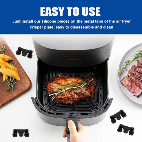 Air Fryer Rubber Bumpers, 4 Packs Air Fryer Replacement Parts for Instant Pot Gourmia Cosori and other Air Fryers, Air Fryer Accessories Silicone ...