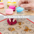 Macaron Silicone Baking Mat - Set of 2 Non Stick Silicon Macaroon Baking Sheet Cookie Liner(BPA Free/Reusable/Half Sheet),Perfect Cooking Kit for ...
