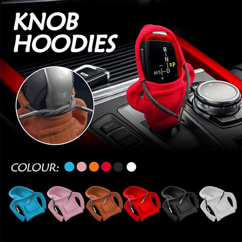 Car Shift Gear Cover, Fashionable Sweater Hoodie Auto Shift Knob Cover, Soft & Comfortable, Universal Fit Automotive Gear Shift Knob Protector, Ca...