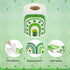 49.2 Ft St. Patrick's Day Rainbow Bulletin Board Border Roll, Self-Adhesive Shamrock Bulletin Board Border Trim for Patrick's Day Party School Cla...