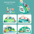 Baby Books Bath Toys Pastable Cognitive Touch and Feel Cloth Soft Crinkle Books Early Education Toys, Kids Infant Toddlers Christmas Birthday Gift...