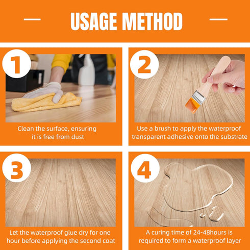 Deuvuo Invisible Waterproof Agent, Super Strong Transparent Waterproof Glue, Anti-Leakage Waterproof Sealant Adhesive Coating for Bathroom, Kitche...