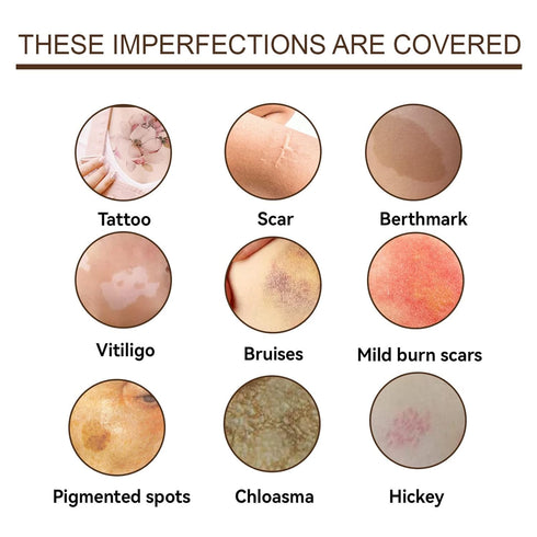 Tattoo Concealer, Skin Concealer, Tattoo Cover Up Makeup, Waterproof,Skin Scar Dark Spots Birthmark Concealer, Tattoo Cover Up Makeup, Use on Body...