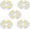MECCANIXITY COB LED Light Chip Bead 3W 120lm 3000-3200K 23mm 9-11VDC Energy Saving Bulb for Spotlight Floodlight Replacement Warm White 5Pcs...