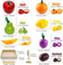 Wooden Play Food for Kids Kitchen Cutting Fruits Toys for Toddlers Pretend Vegetables Gift for Boys Girls Educational Toys...