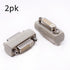 Arnorin DVI Coupler Female to Female Gender Changer Bulkhead Mount Adapter(Beige Nickel Plated) 2 Pack...