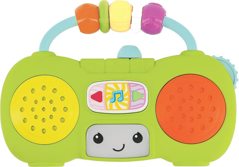 Infantino Music & Light Pretend Mini Boombox - Fine Motor Skills with Melodies & Sounds for Infants & Toddlers, 6M+...