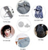 20 Sets of 20 mm Button Pins for Jeans, Jean Buttons Pins for Loose Jeans, No Sew and No Tools Instant Replacement Snap Tack Pant Button, Reusable...