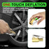 HIYITKS Air Chuck with Clip Adapter, Brass Locking Tire Inflator Nozzle Adapter Connect, No Leakage 250 PSI Tire Chucks for Vehicle Inflator Compr...