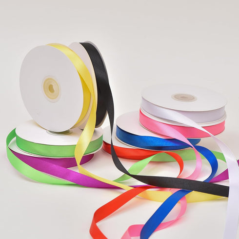 Double Face White Satin Ribbon 1/2 inch x 50 Yards Length for Christmas Decoration,DIY Hair?Party Dressing ?Gift Wrapping, Wedding Decor,Bow Makin...