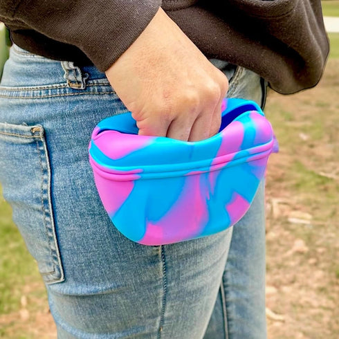 K9 Snack Sack Clip On Silicone Dog Training Treat Pouch with Magnetic Closure, Dog Training Treat Bag for Obedience, Hiking, and Outdoor Adventure...