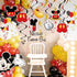 Red 1st Birthday Hanging Swirl Decorations, Mouse Birthday Party Ceiling Streamers, Mouse Theme Party Supplies, Party Favors for Boys Kids(38 Pcs)...