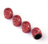 JUSTTOP 4 Pack Handmade Crystal Rhinestone Car Tire Valve Stem Caps, Universal Fit for Cars, Trucks, Motorbikes - Red...