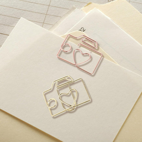 20pcs Metal Mini Paper Clip Decorative Paper Clips Exquisite Clips Multi-use Paper Clips Unique Shaped Paper Clips Exquisite File Clips Craft Clip...