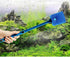 2 Pieces Aquarium Cleaning Brush Fish Tank Cleaning Brush Double-Sided Sponge Brush Long Handle Fish Tank Scrubber for Aquariums and Home(Blue, Gr...