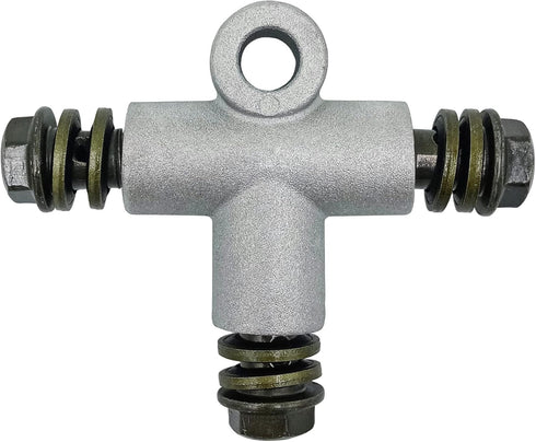 Motorcycle Hydraulic Brake Line Tee Hose Connector 3 Way Adapter with M10 Banjo Bolt(Circular Shape)...