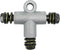 Motorcycle Hydraulic Brake Line Tee Hose Connector 3 Way Adapter with M10 Banjo Bolt(Circular Shape)...