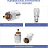 Anina PL259 Coaxial Connectors UHF Male Solder Connector Plug with Reducer for RG8 RG59 RG8x LMR-400 RG-213 Coaxial Cable Ham Radio Antenna Connec...