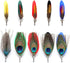 Feather Brooch for Suit Handmade Colorful Feather Lapel Pin Pack of 10...