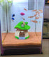 Fish House for Aquarium Aquarium Decorations Fish Hideout Mushroom Fish Tank House with Lifelike Moss (Mushroom)...