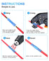 Heat Shrink Butt Wire Connectors - 60Pcs 16-14 AWG Blue Insulated Waterproof Electrical Wire Connectors, Marine Grade Insulated Crimp Wire Connect...